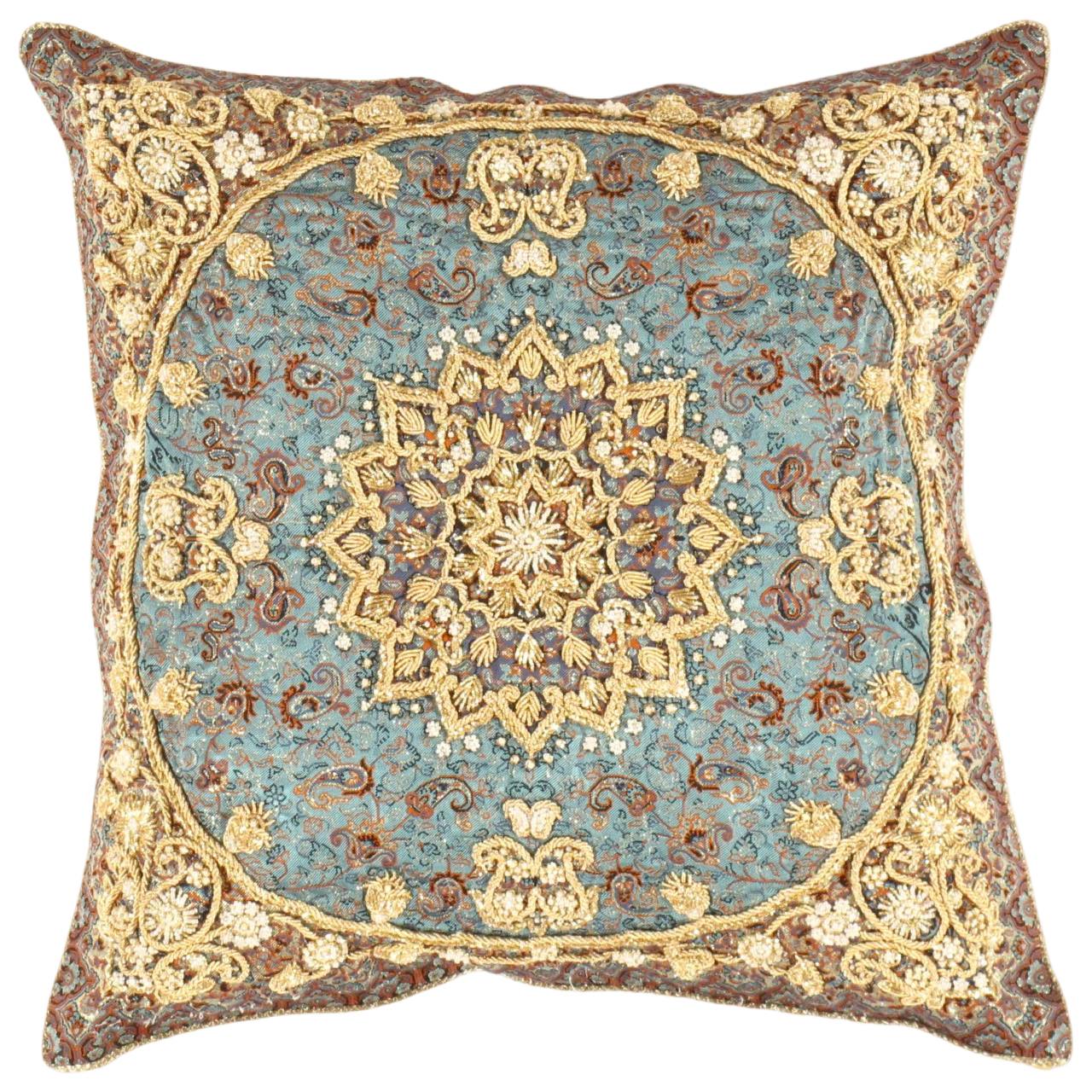 Blue Diamond Silk Termeh 20''X 20"